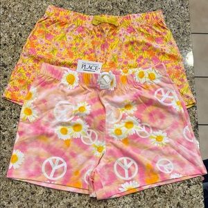 The Children's Place Pink and Yellow Floral Shorts Set